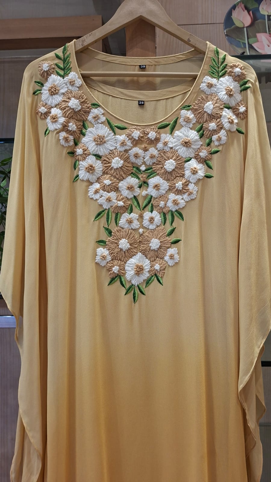Blooming Flora Embroidered Georgette Kaftan