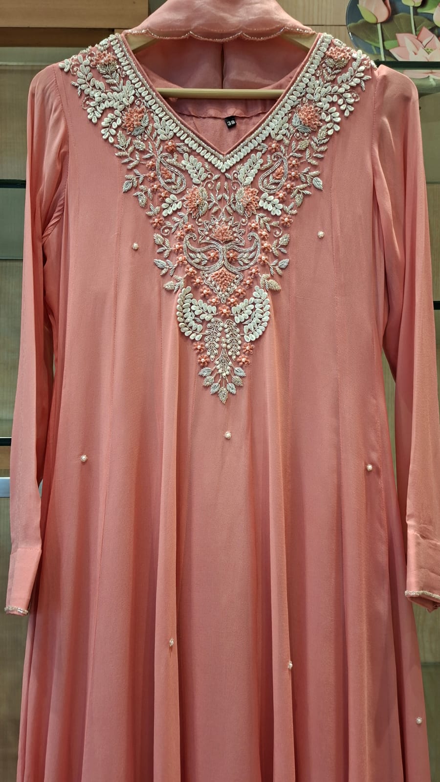 Gulnaar Blush Katdana & Sequin Embroidered Anarkali Suit Set ✨🌸