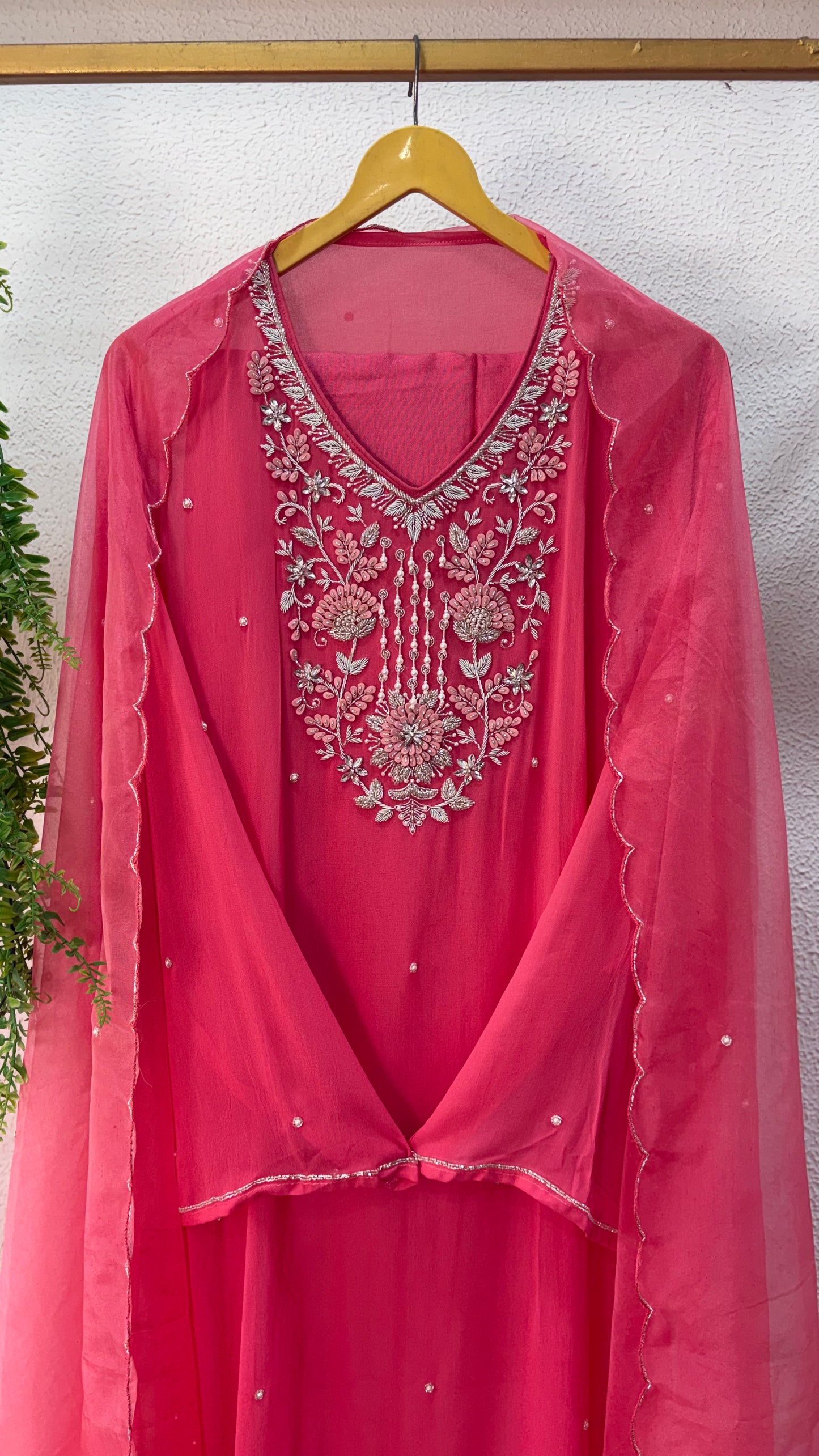 New KHWAB katdanas embroidery  & Pearl Work  Embroidered Semi-Stitched Suits