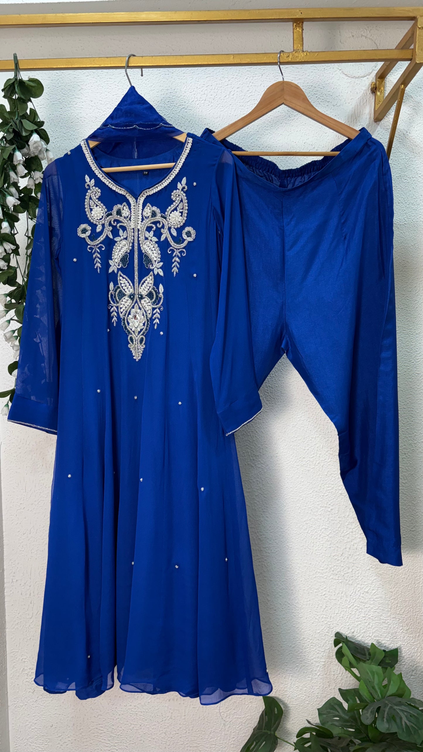 Niharika Embroidered Anarkali Suit Set