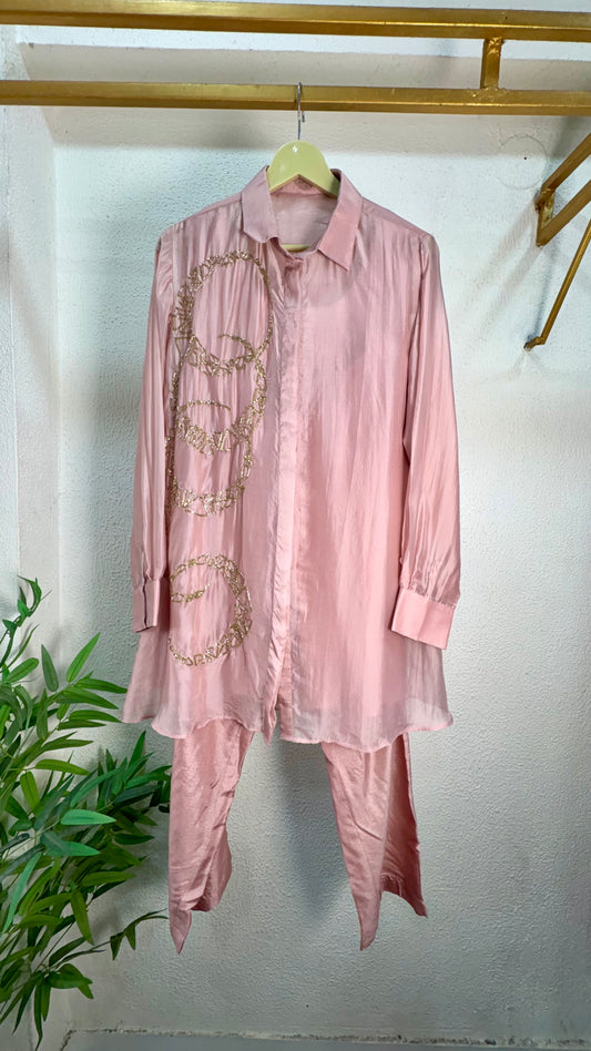 Beautiful  Embellished Organza Co-Ord Set