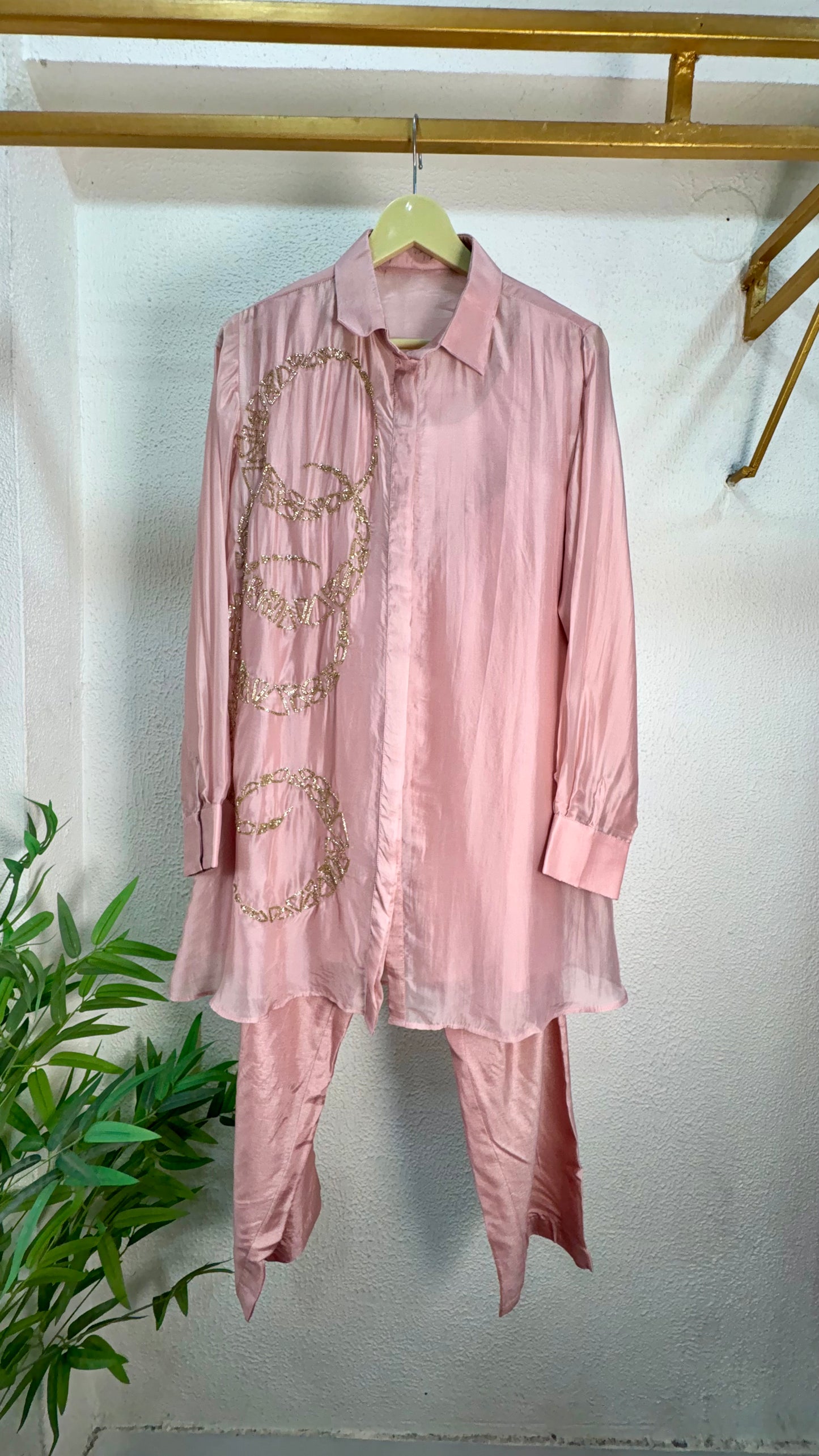 Beautiful  Embellished Organza Co-Ord Set