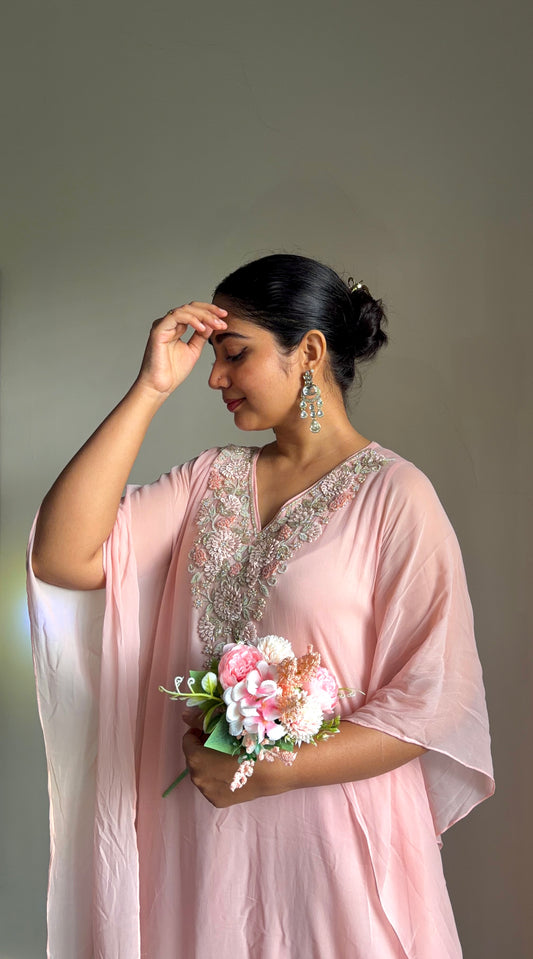 SURYA  Bloom Handcrafted Embellished Kaftan