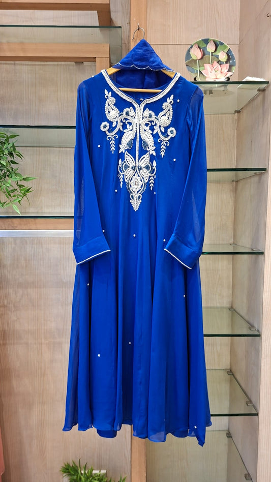 Royal Embroidered Anarkali Suit Set