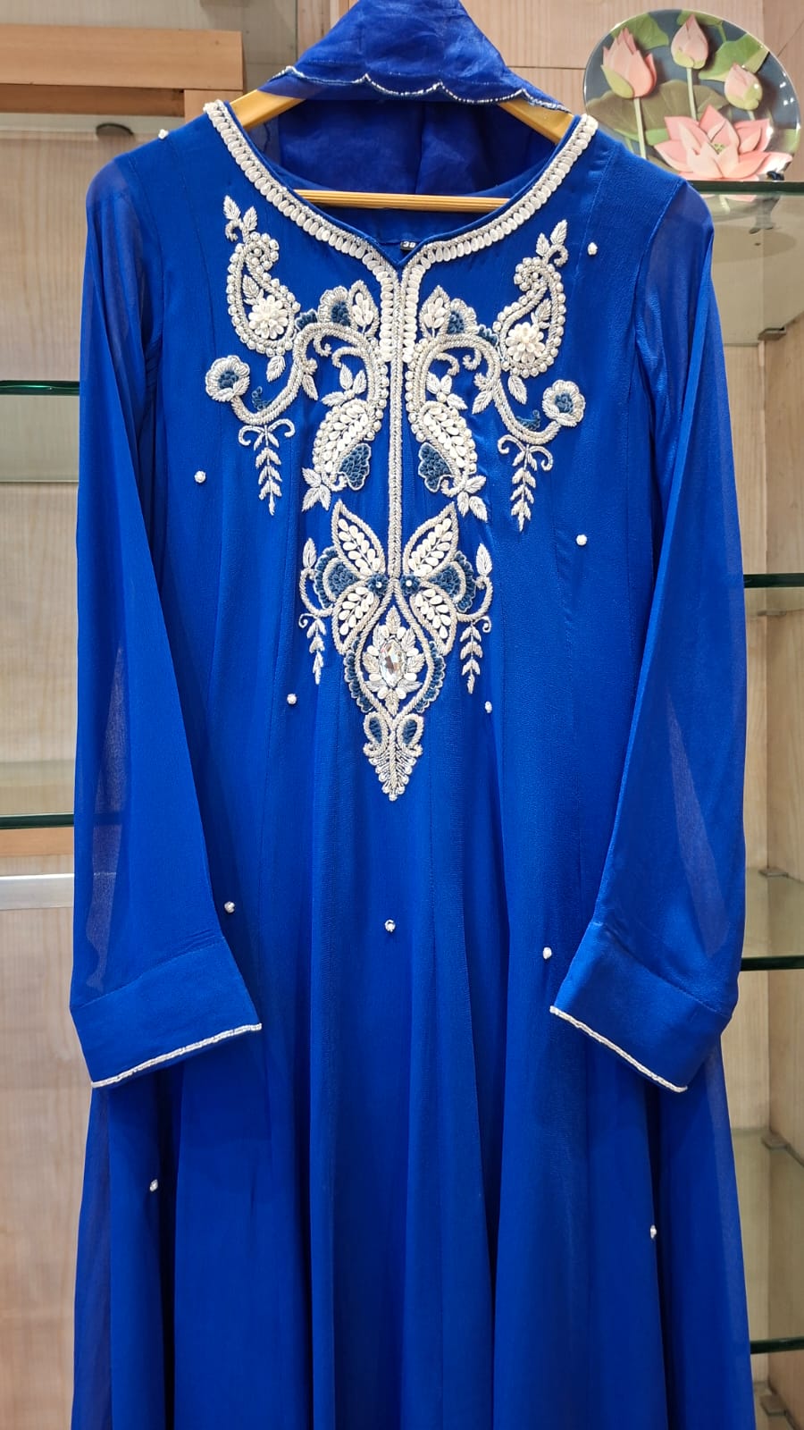 Royal Embroidered Anarkali Suit Set