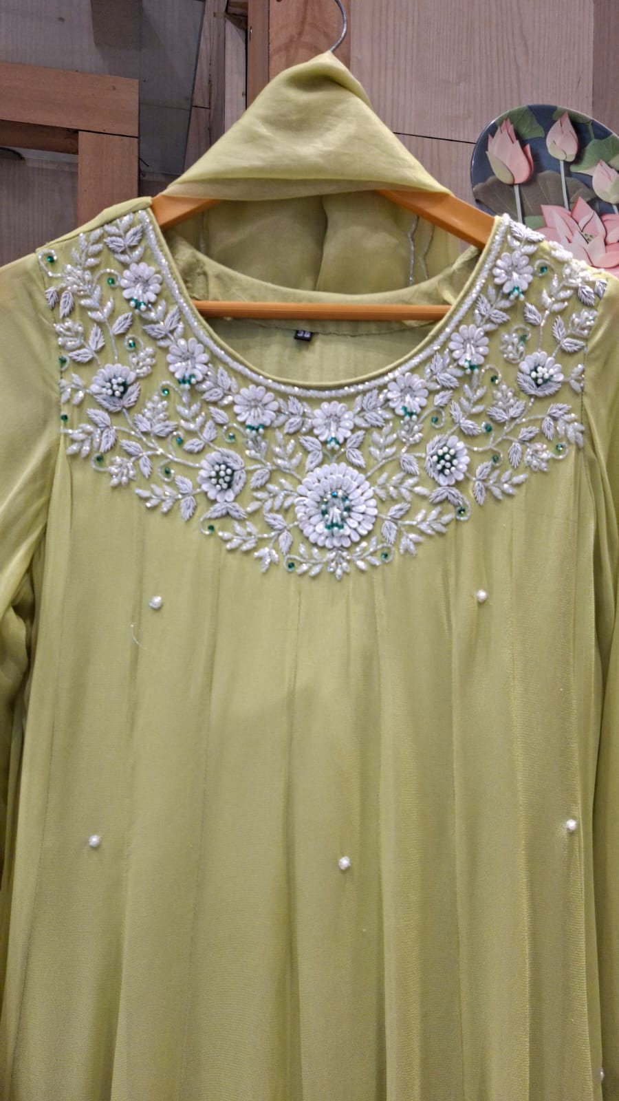 J behari Embroidered Anarkali Suit Set