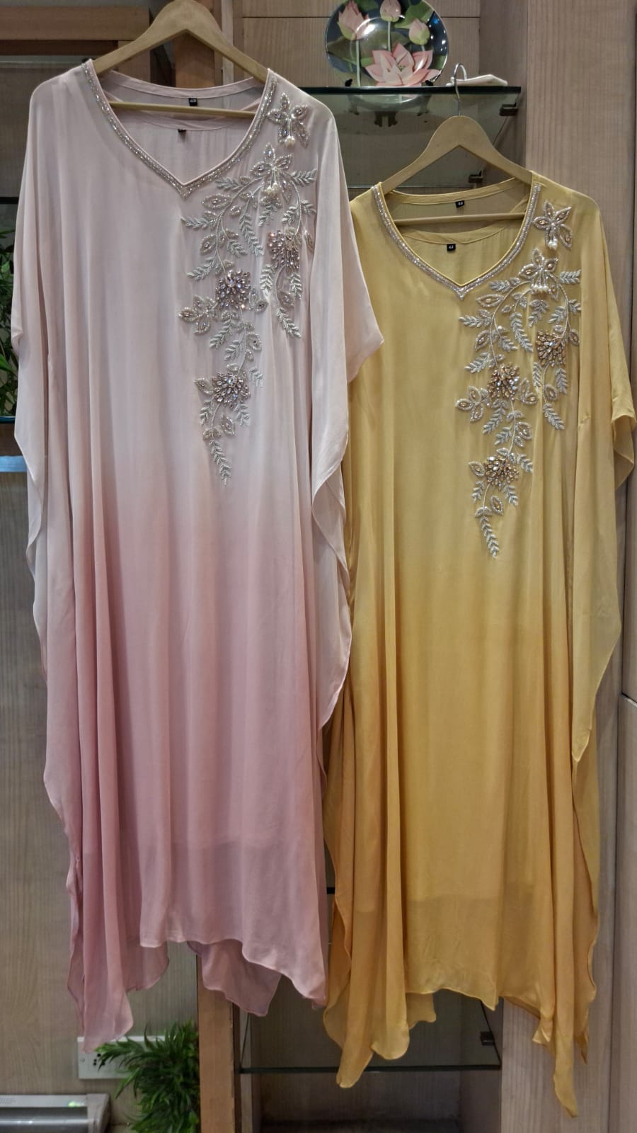 Aarohi Floral Embroidered Kaftan