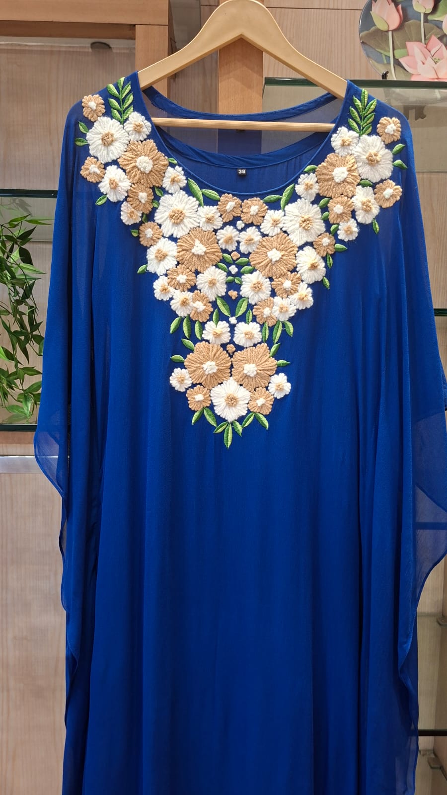 Blooming Flora  Embroidered Georgette Kaftan