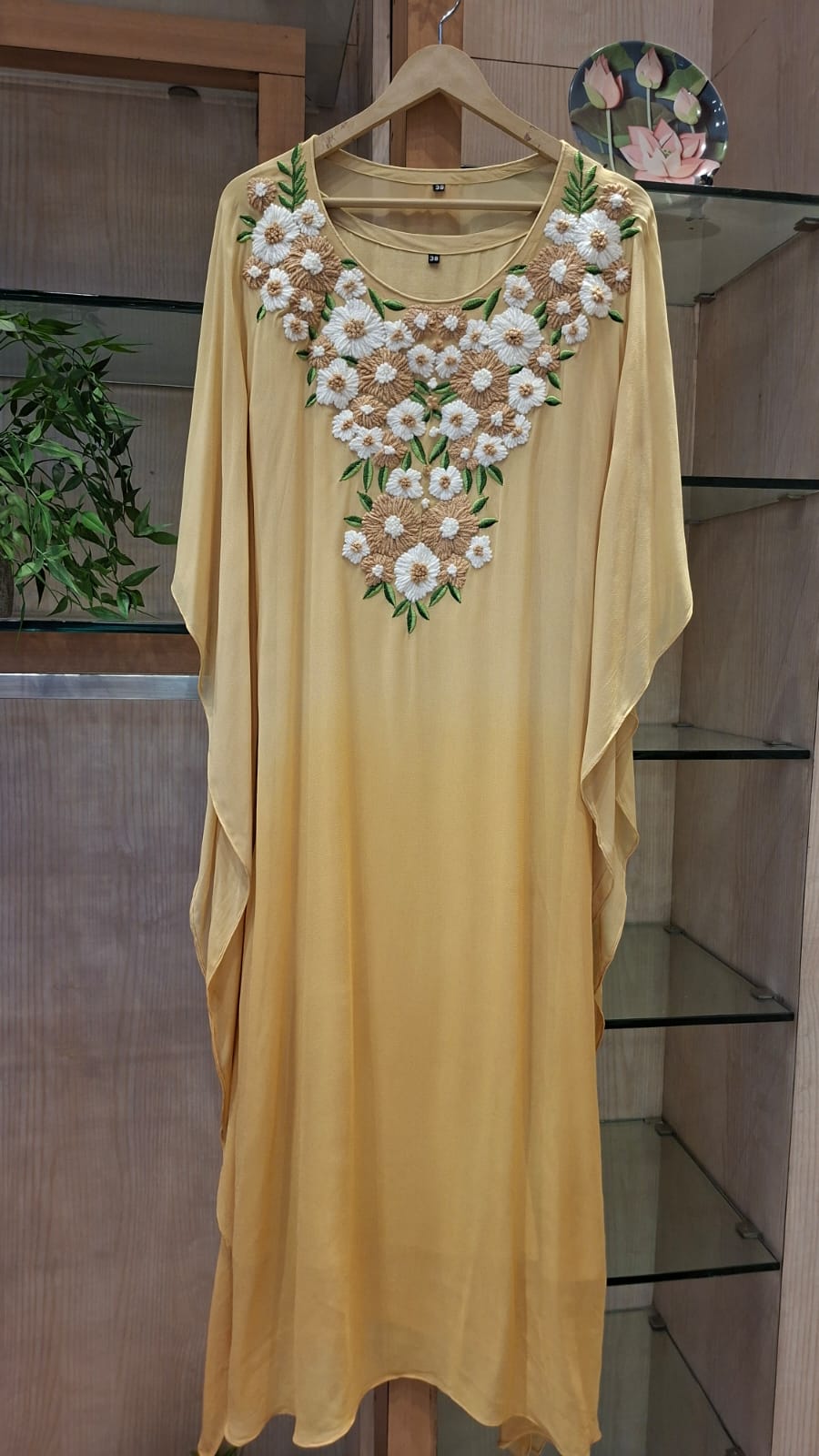 Blooming Flora  Embroidered Georgette Kaftan