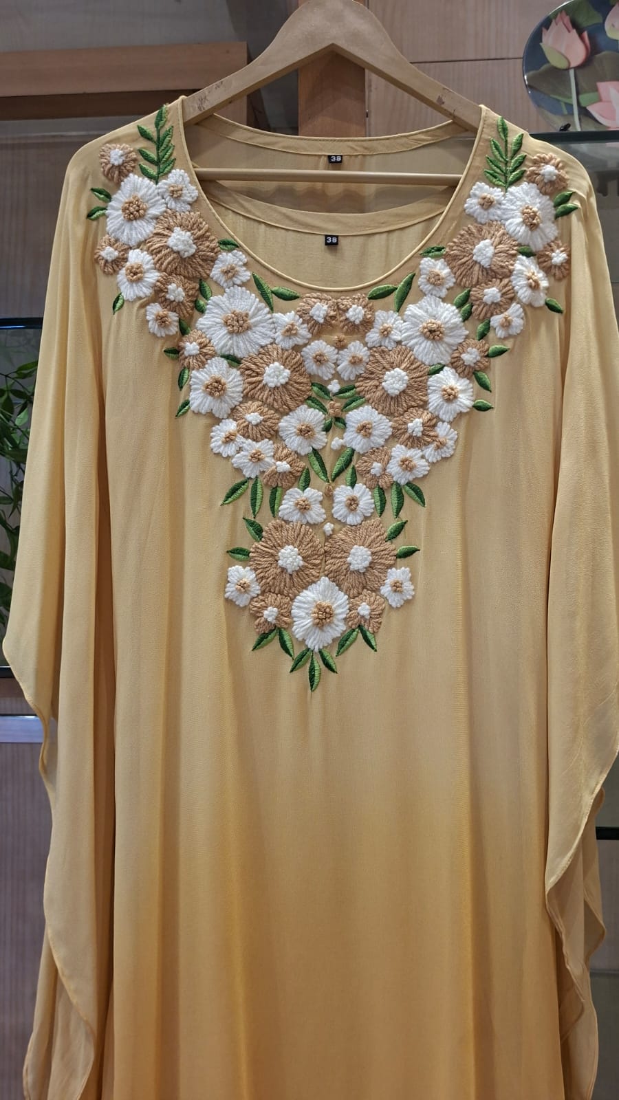 Blooming Flora  Embroidered Georgette Kaftan