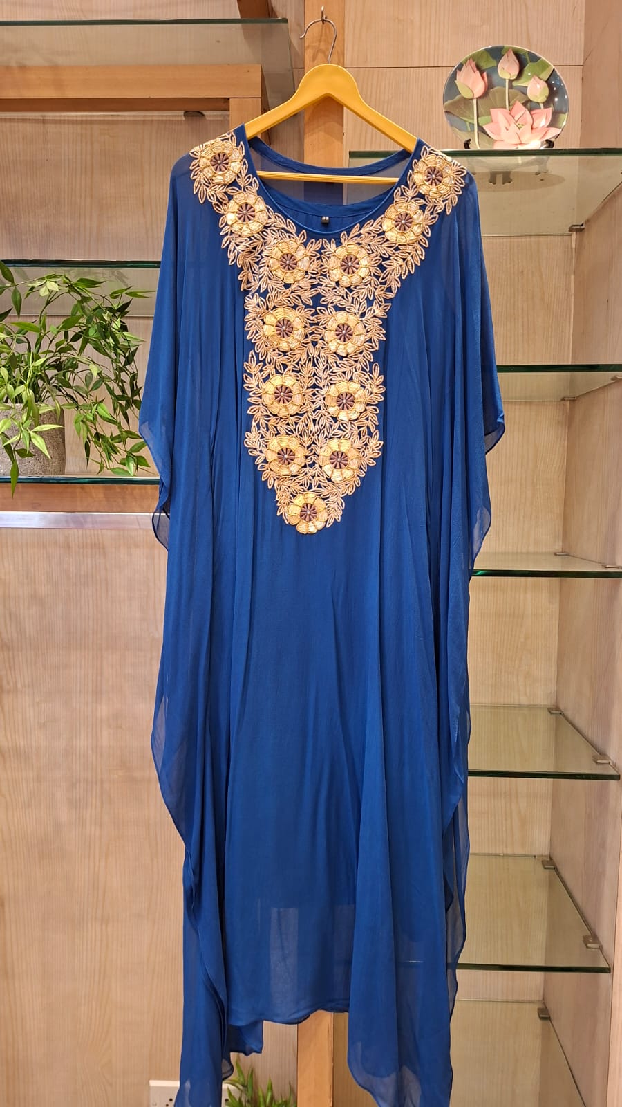 Gota Patti Floral Kaftan