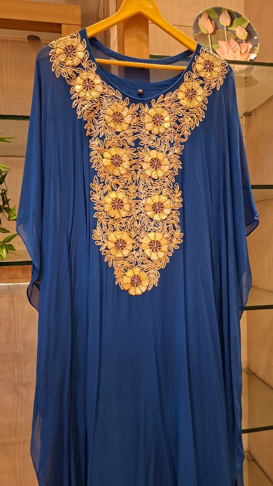 Gota Patti Floral Kaftan