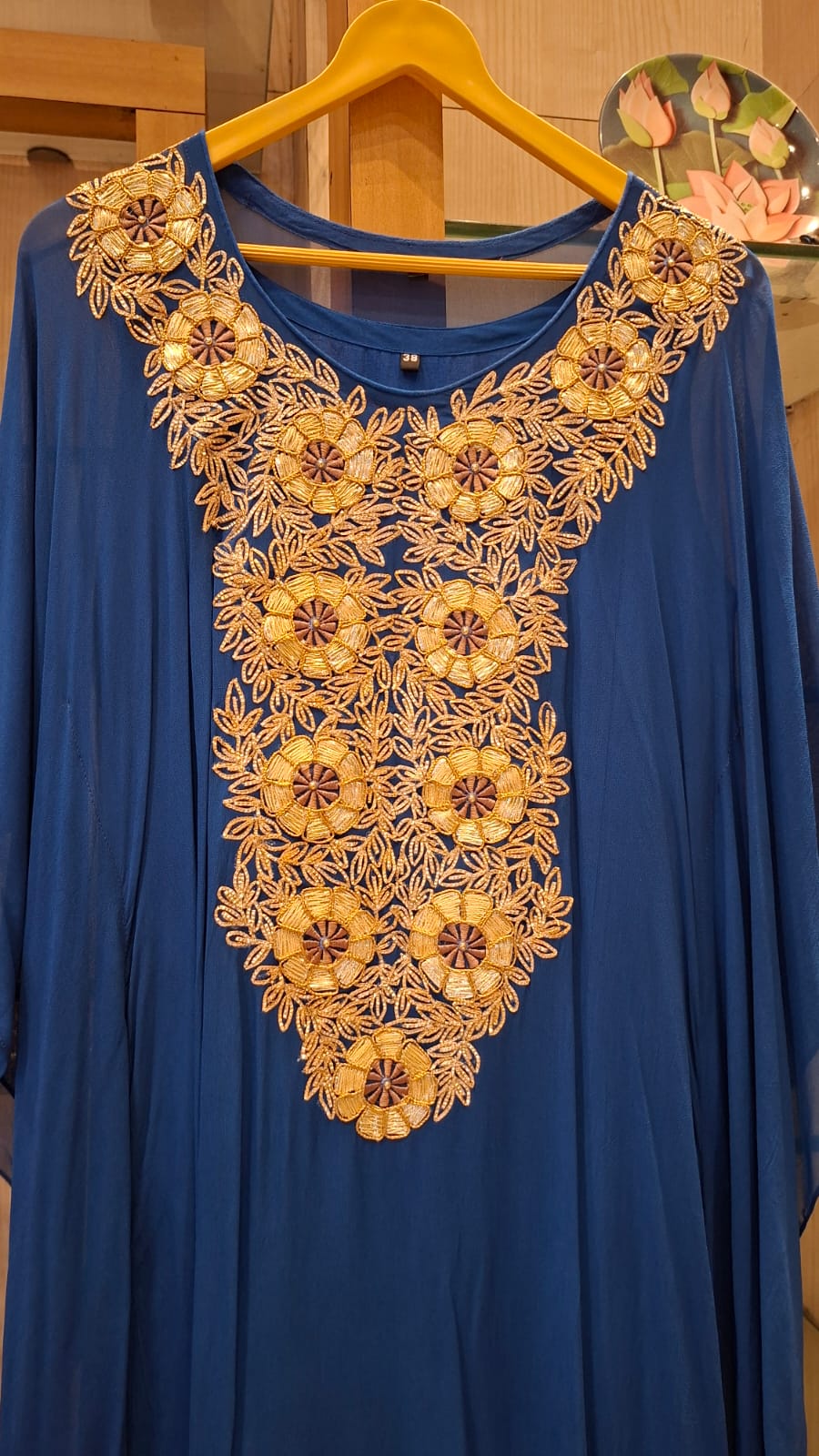 Gota Patti Floral Kaftan