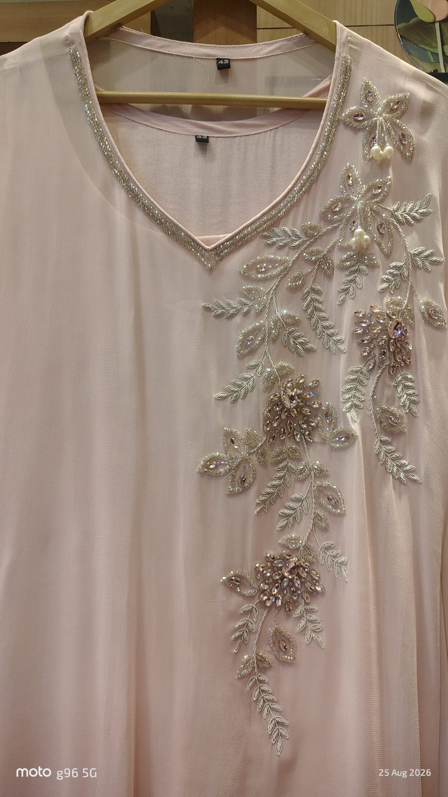 Aarohi Floral Embroidered Kaftan - J.BEHARI
