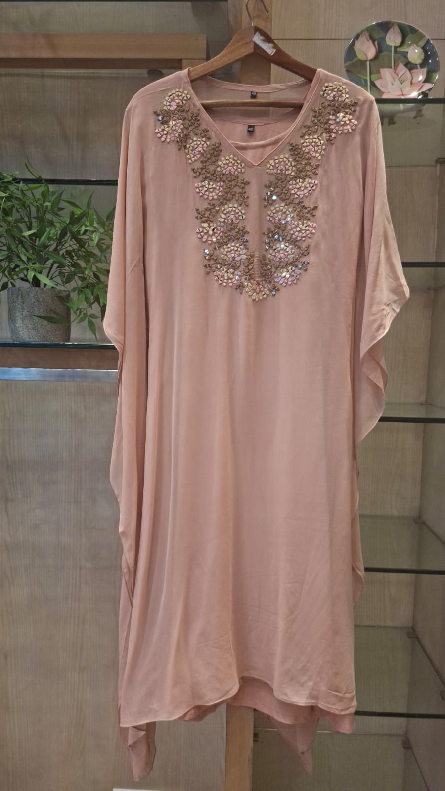 Elegant Mirror Work Kaftan Collection - J.BEHARI