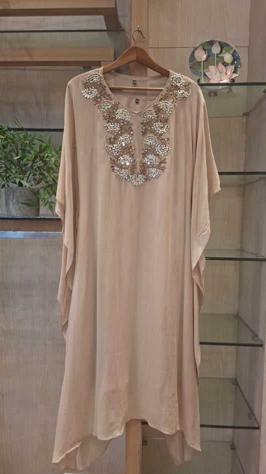Elegant Mirror Work Kaftan Collection - J.BEHARI