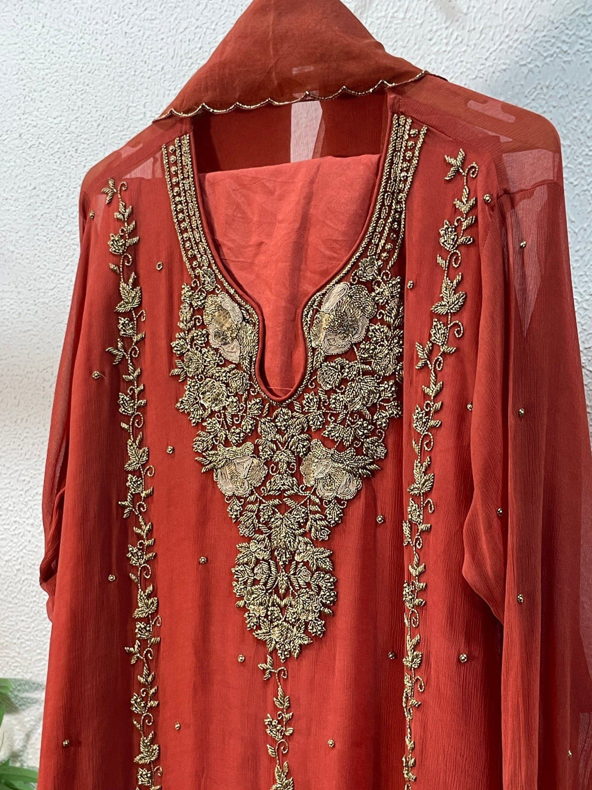 Festive Radiance Semi Stitched Suit Set - J.BEHARI