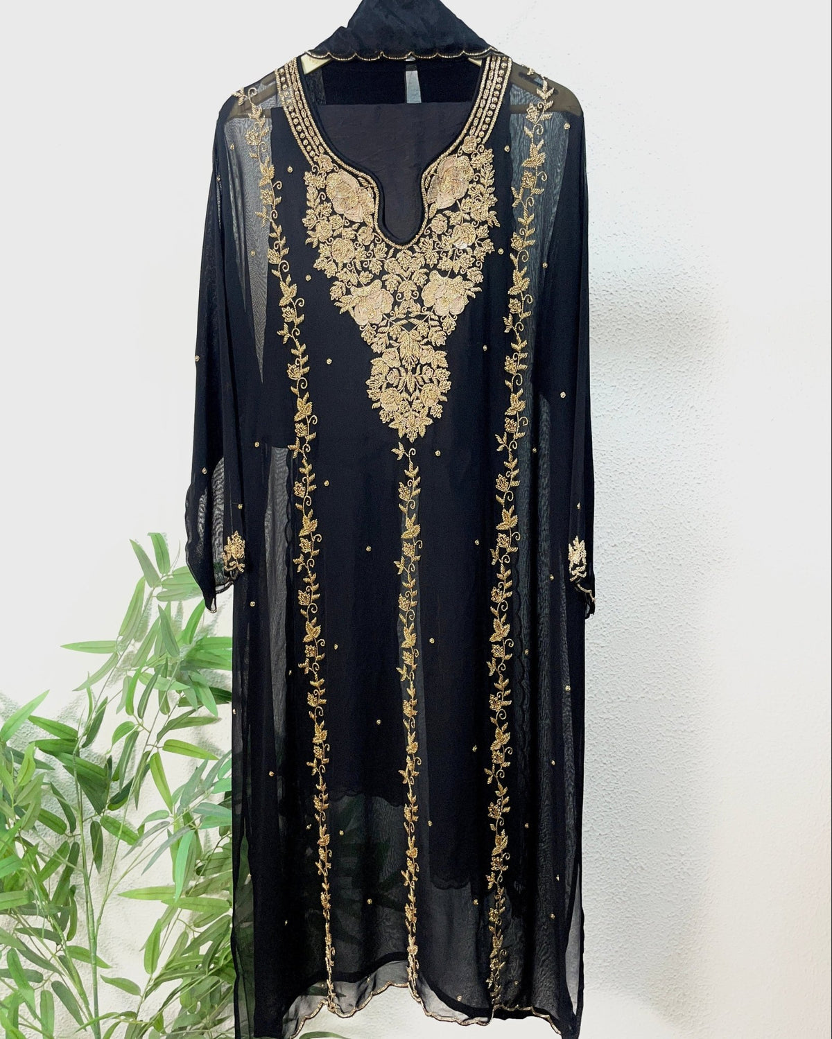 Festive Radiance Semi Stitched Suit Set - J.BEHARI