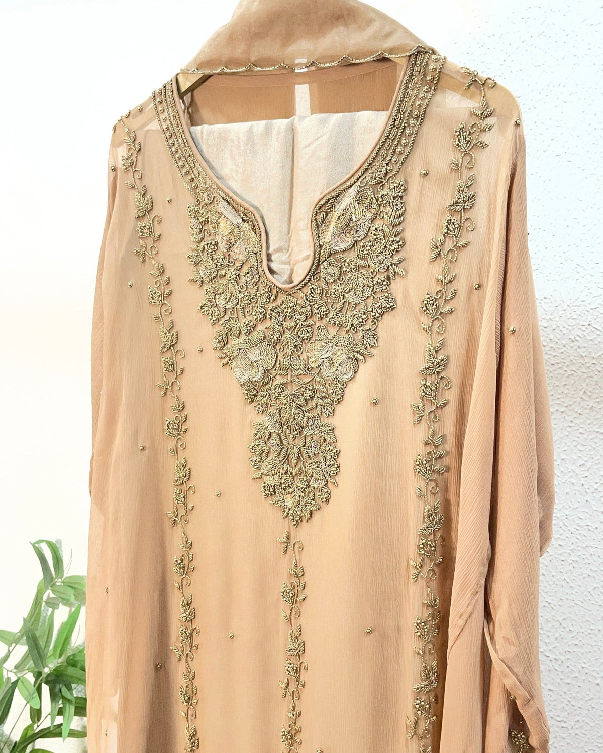 Festive Radiance Semi Stitched Suit Set - J.BEHARI