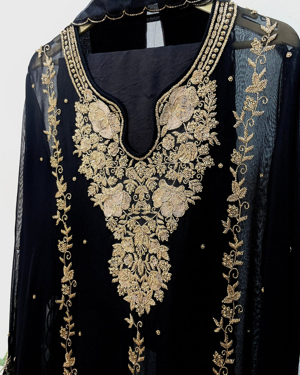 Festive Radiance Semi Stitched Suit Set - J.BEHARI