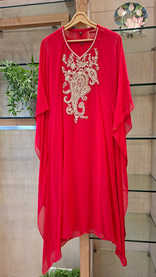 handcrafted georgette kaftans - J.BEHARI