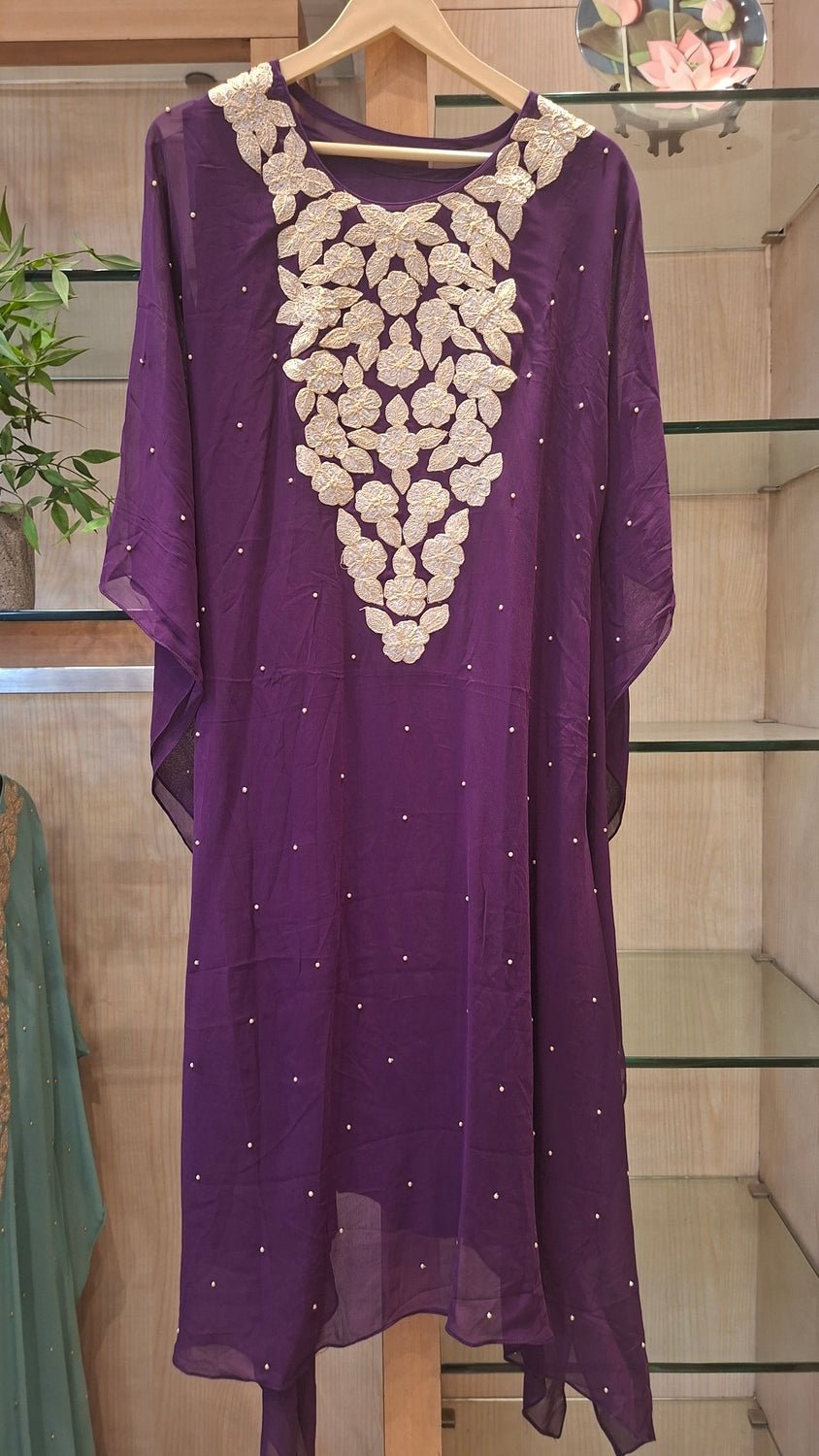 handcrafted georgette kaftans - J.BEHARI