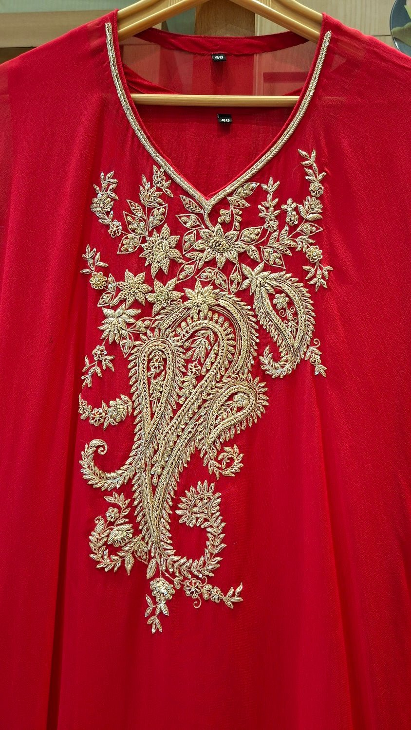 handcrafted georgette kaftans - J.BEHARI