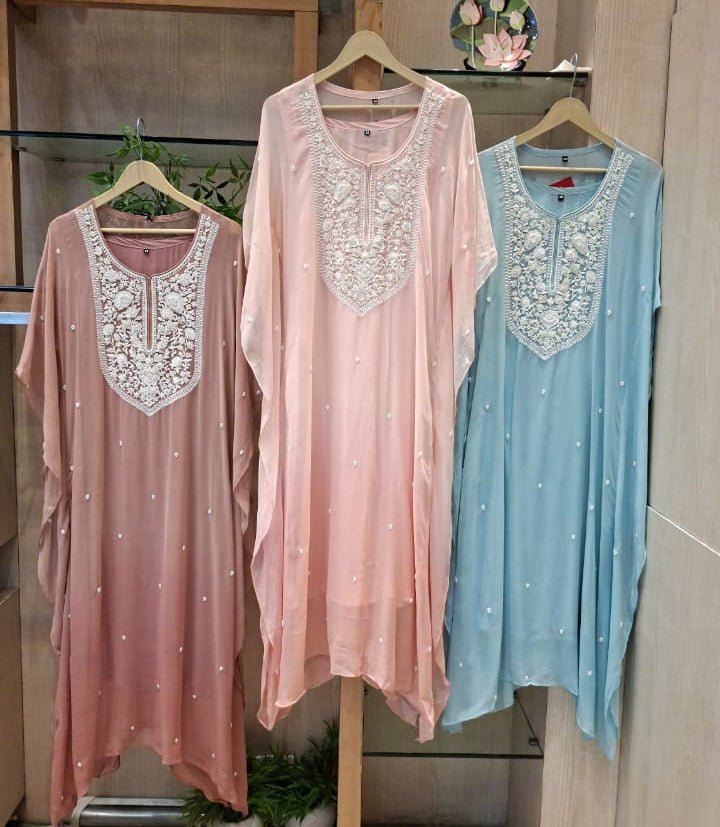 Luxury Embroidered Designer Kaftan Collection - J.BEHARI