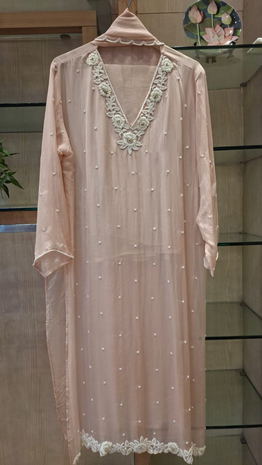 Meher Noor Festive Semi-Stitched Suit Set - J.BEHARI