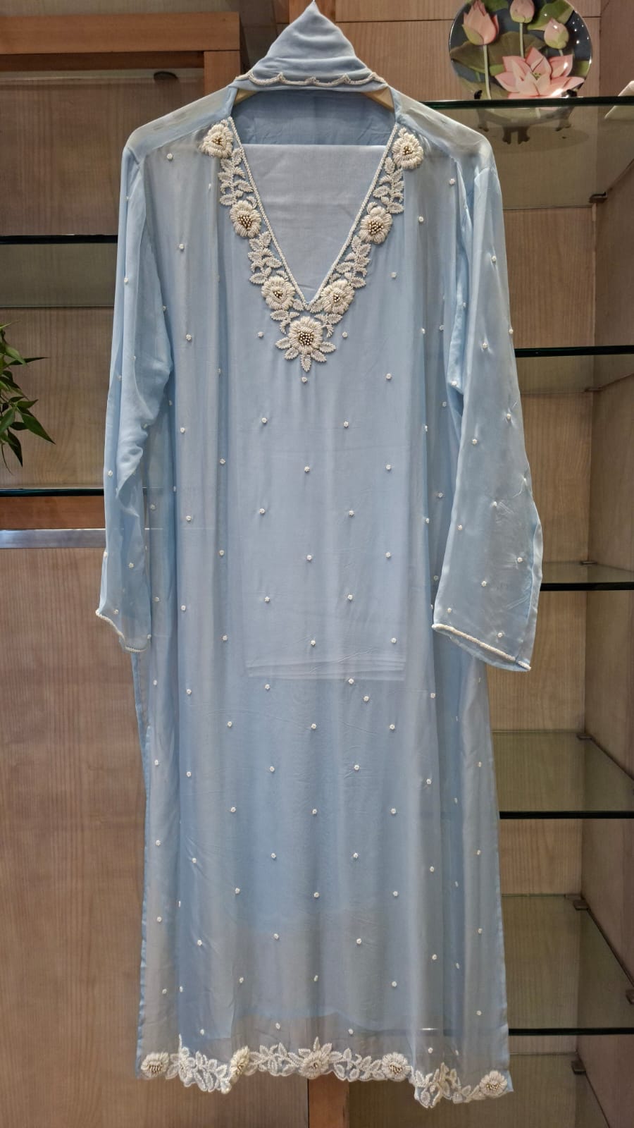 Meher Noor Festive Semi-Stitched Suit Set - J.BEHARI