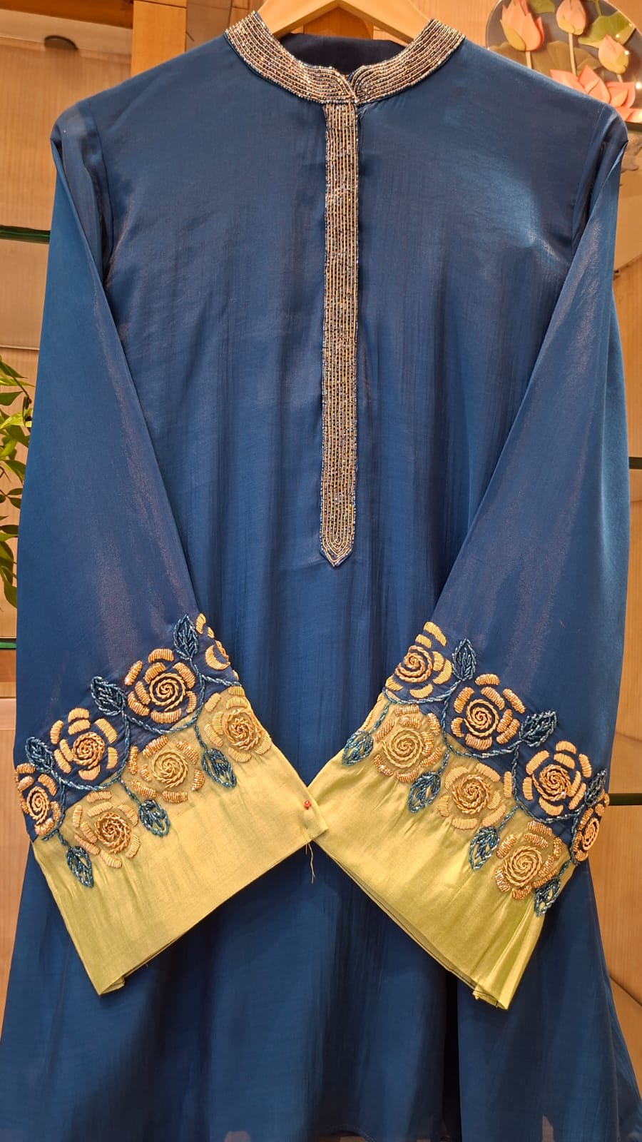"Noor Bloom Embroidered Co - Ord Set" - J.BEHARI