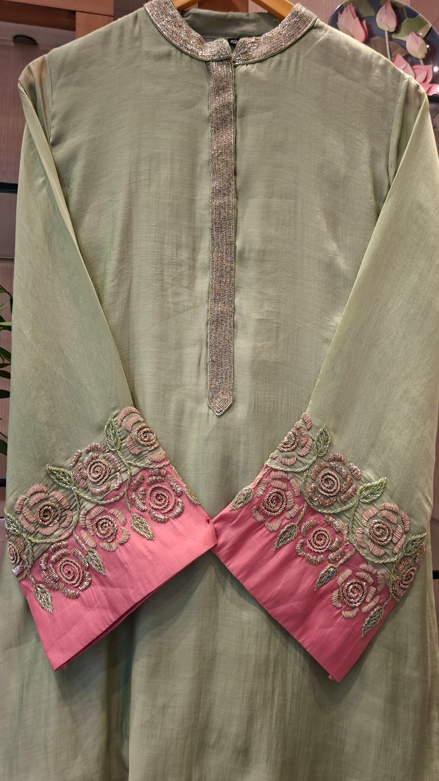 "Noor Bloom Embroidered Co - Ord Set" - J.BEHARI