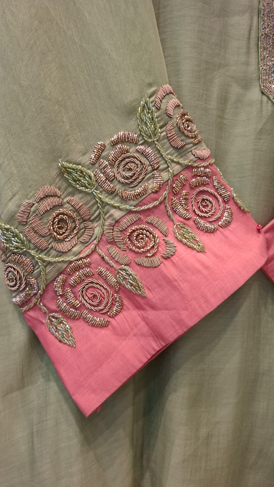 "Noor Bloom Embroidered Co - Ord Set" - J.BEHARI