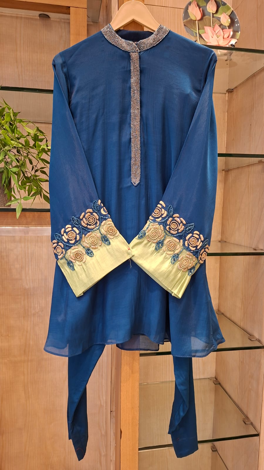 "Noor Bloom Embroidered Co - Ord Set" - J.BEHARI