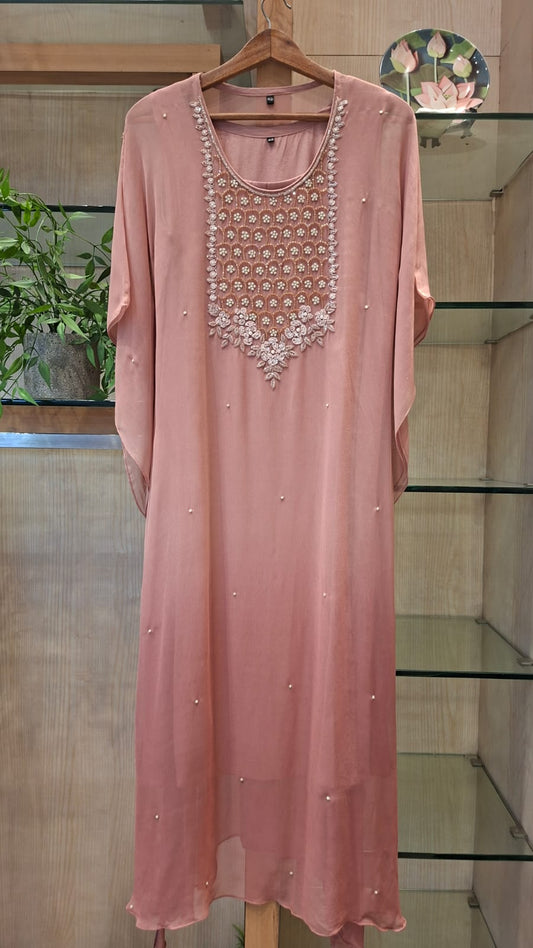 The Rosé Heirloom Kaftan - J.BEHARI