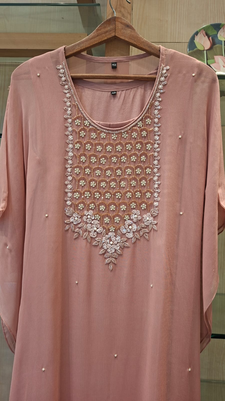The Rosé Heirloom Kaftan - J.BEHARI